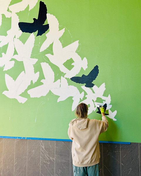 Kelsey Monatgue Murale Fiordaliso 1